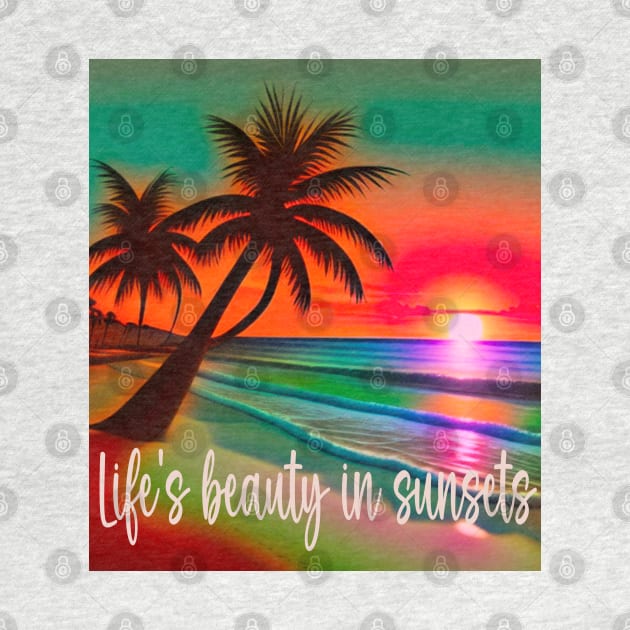 Sunset Serenity: Life's Beauty in Every Thread by My Tee Style